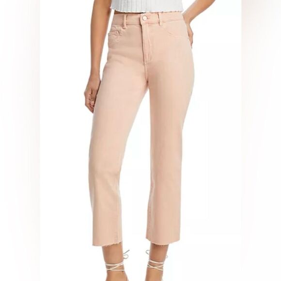 DL1961 Patti Straight High-Rise Vintage Ankle Bellini Raw‎ Jeans Women's 32 NWOT - Picture 1 of 11